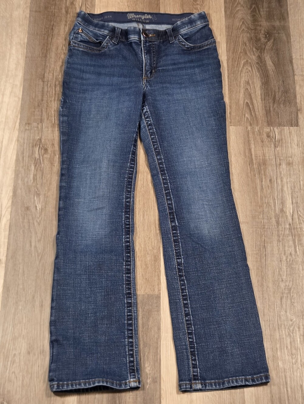 Wrangler Willow Ultimate Riding Jeans Women’s Size 9x32 Blue Boot Cut